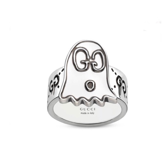 New Authentic Gucci Ghost Sterling Silver Ring - Picture 10 of 10